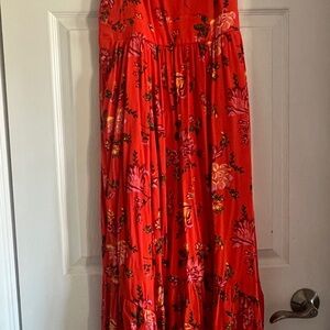 Torrid Orange Multi Colour Floral Dress
